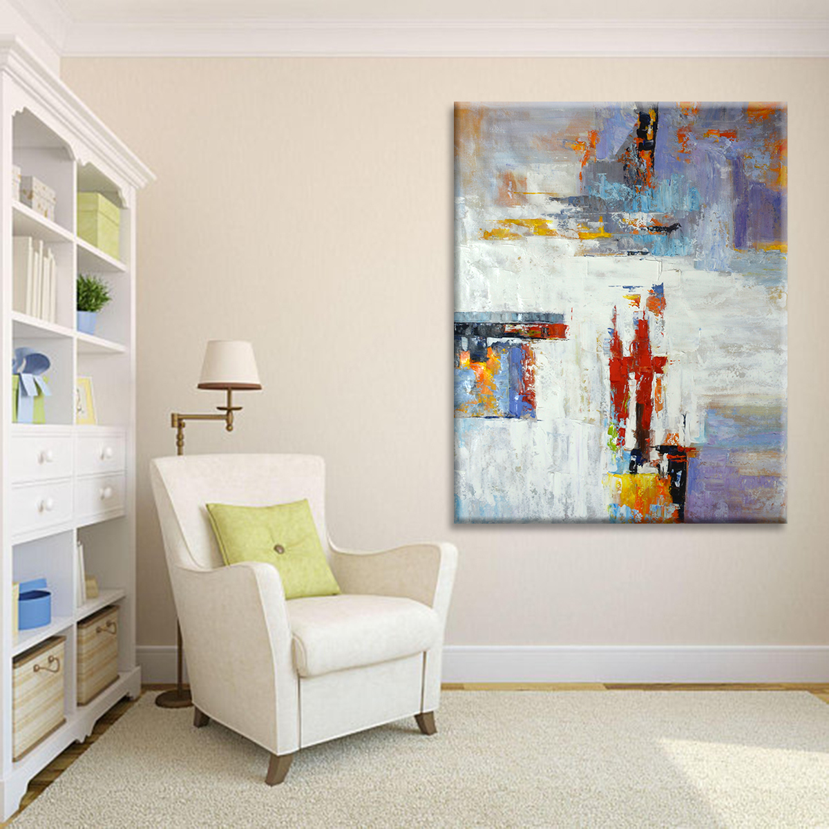 Hand-painting Abstract Oil Painting Extra Large Single Room